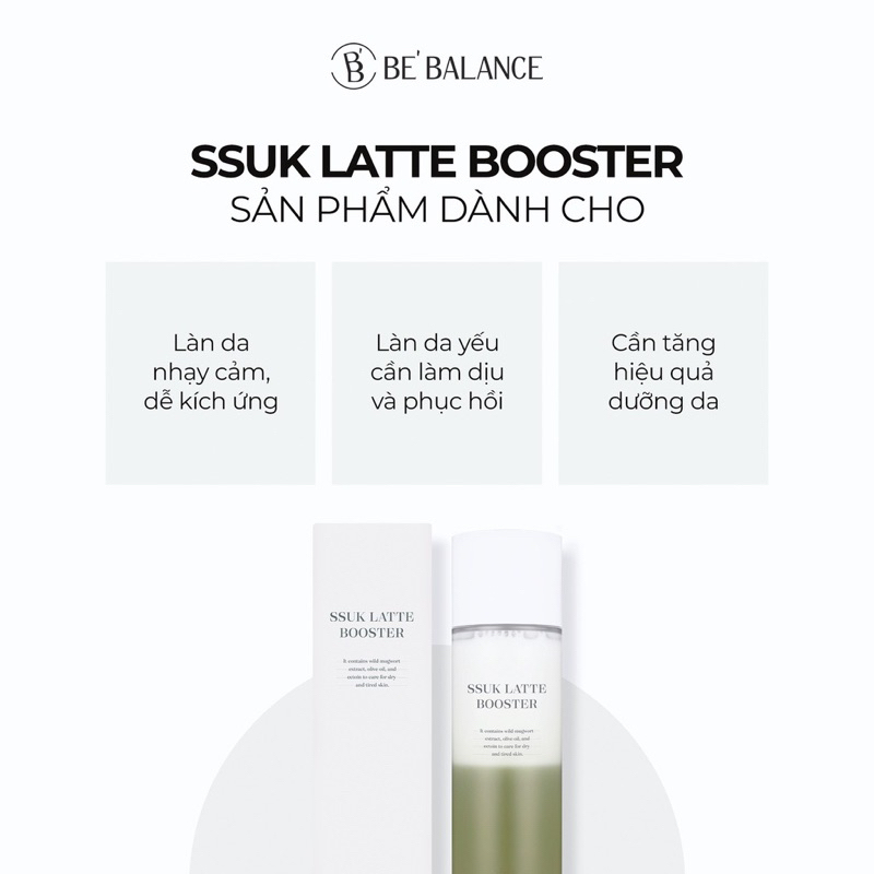 Nước thần Bebalance - Ssuk Latte Booster 120ml