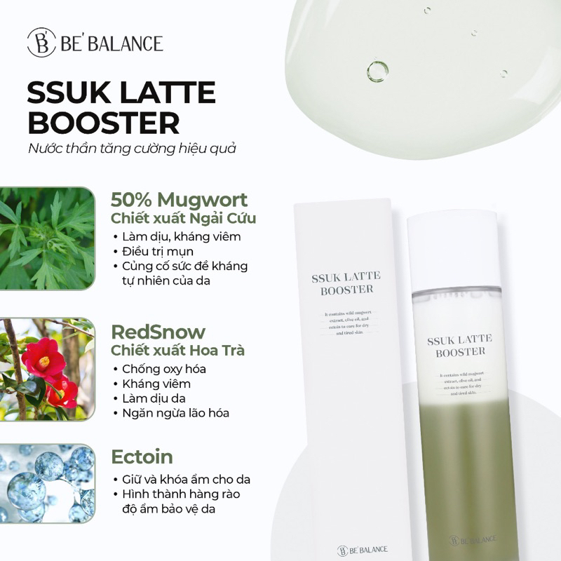 Nước thần Bebalance - Ssuk Latte Booster 120ml