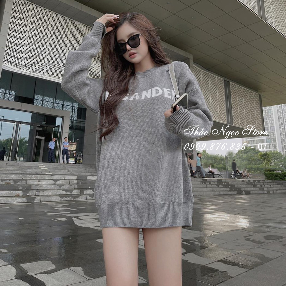 Áo len nữ tay dài form rộng, áo len noel hàng nhập QC!  THẢO NGỌC STORE
