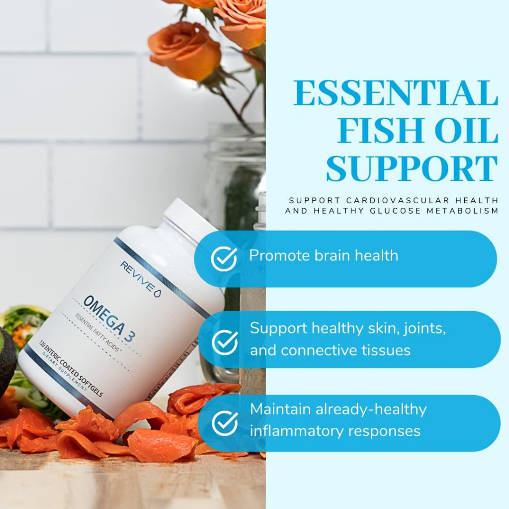 REVIVE Omega-3 800mg EPA/600mg DHA 120 viên siêu cô đặc: by CBUM