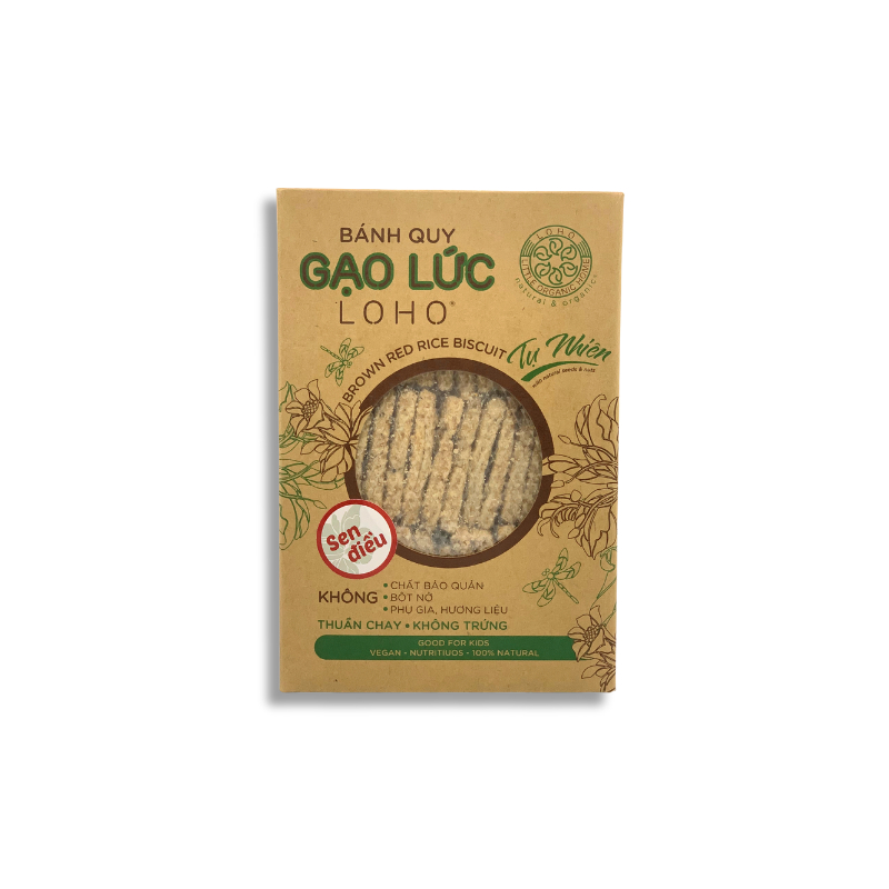 Bánh quy gạo lứt tự nhiên Loho - 380gr