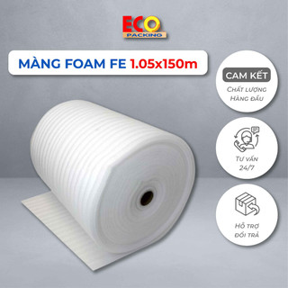 Bọc Chống Sốc Gói Hàng, Cuộn Xốp Pe Foam Dày 2mm 1.05x150m Bảo Vệ Hàng Hóa - Tổng Kho Băng Dính
