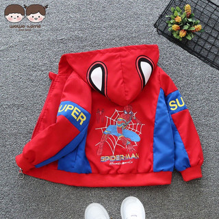Áo khoác gió cho bé trai BUBY KID FASHION a1006 in hình siêu nhân nhện dễ thương