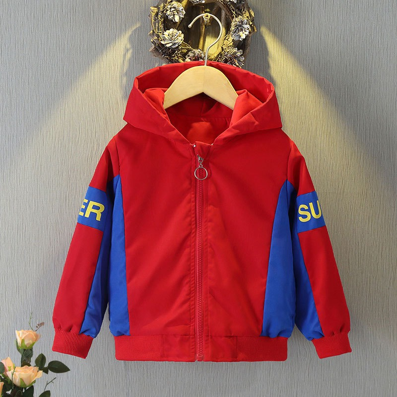 Áo khoác gió cho bé trai Demeone A1006 in hình siêu nhân nhện dễ thương thiết kế mới 2023 thời trang thu đông