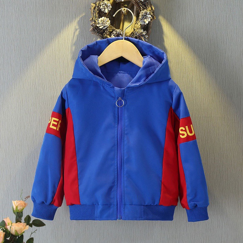 Áo khoác gió cho bé trai Demeone A1006 in hình siêu nhân nhện dễ thương thiết kế mới 2023 thời trang thu đông