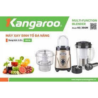 Máy xay sinh tố đa năng Kangaroo KG3B6M 3 cối hàng chính hãng bảo hành 12 tháng