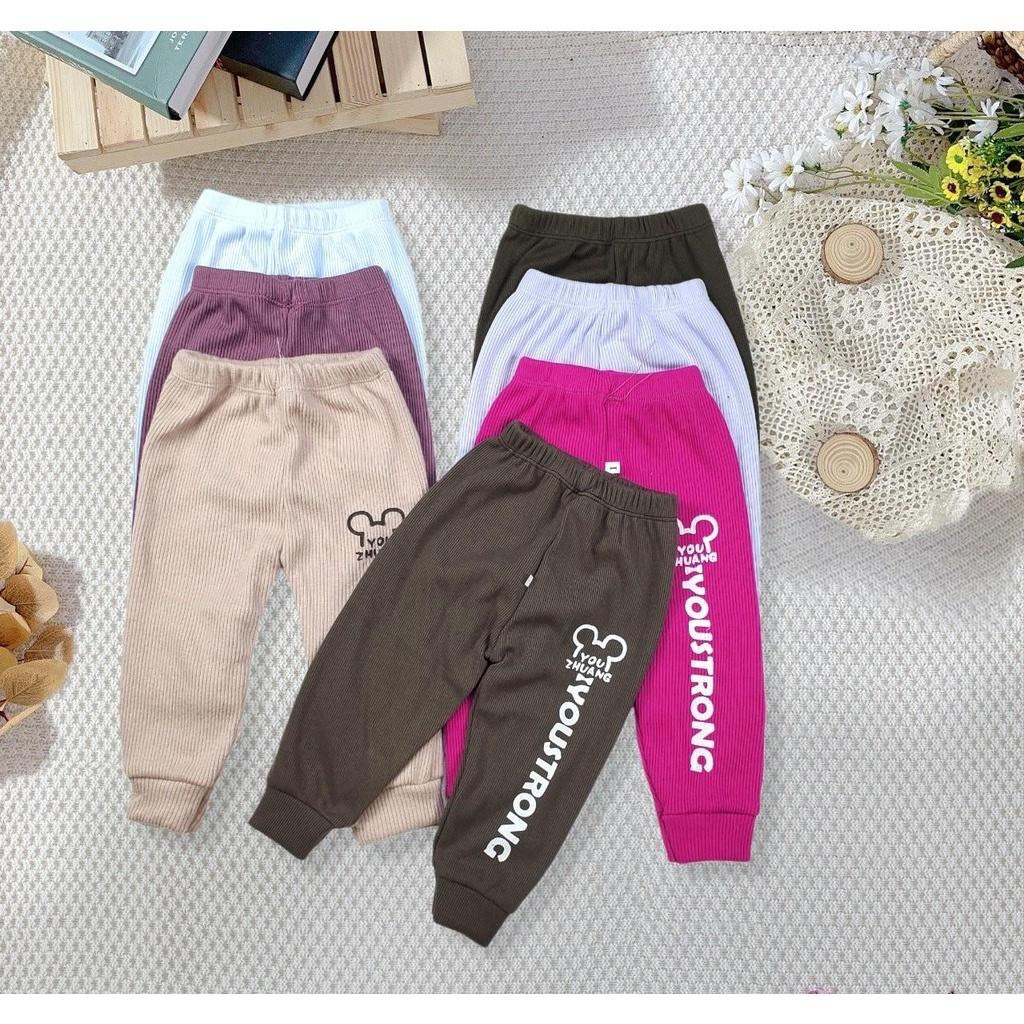 QUẦN DAI BÉ TRAI BÉ GÁI RICHKID, QUẦN DÀI CHẤT LIỆU COTTON LEN THOẢI MAI CHO BÉ