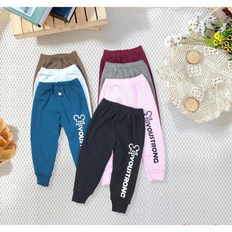 QUẦN DAI BÉ TRAI BÉ GÁI RICHKID, QUẦN DÀI CHẤT LIỆU COTTON LEN THOẢI MAI CHO BÉ