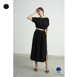 Carey Set - TIT.Elegant - Set croptop thiết kế chân váy xẻ