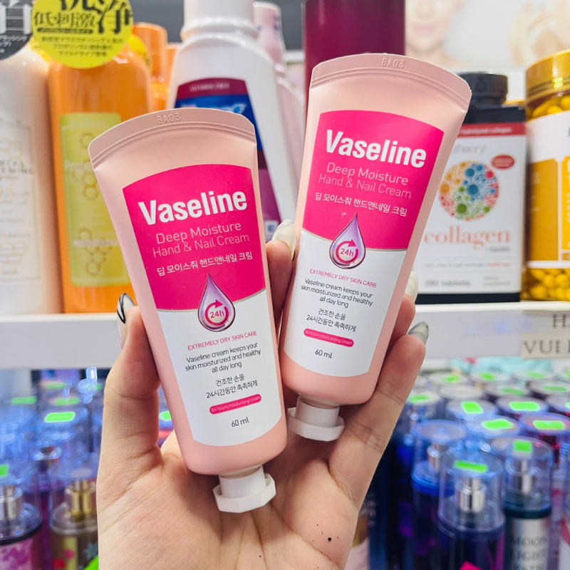 Kem Dưỡng Da Tay & Móng Tay Vaseline Deep Moisture Hand & Nail Cream 60ml