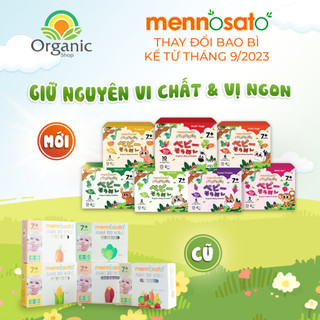 Mì ăn dặm hữu cơ cho bé mix các vị rau củ MenNoSato 200g ( Bao bì Mới )