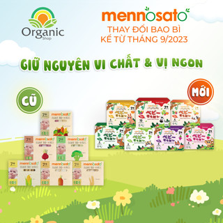 Bao Bì Mới -  Mì sợi hữu cơ cho bé từ 7 tháng tuổi Organic Baby Golden Noodle & MenNoSato 200g