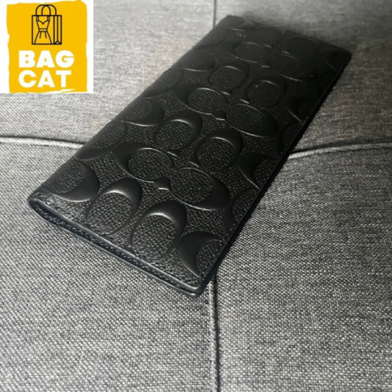 Sẵn Ví cầm tay Coach Breast Pocket Wallet In Signature Leather