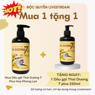Combo Dầu gội Thái Dương 7 plus 480ml Tặng  Dầu gội Thái Dương 7 plus 250ml