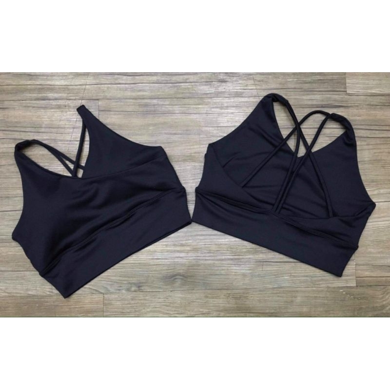 💥Áo bra đắp phối chéo dây lưng kèm mút