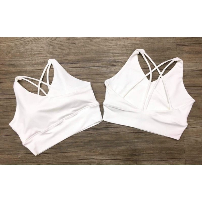 💥Áo bra đắp phối chéo dây lưng kèm mút