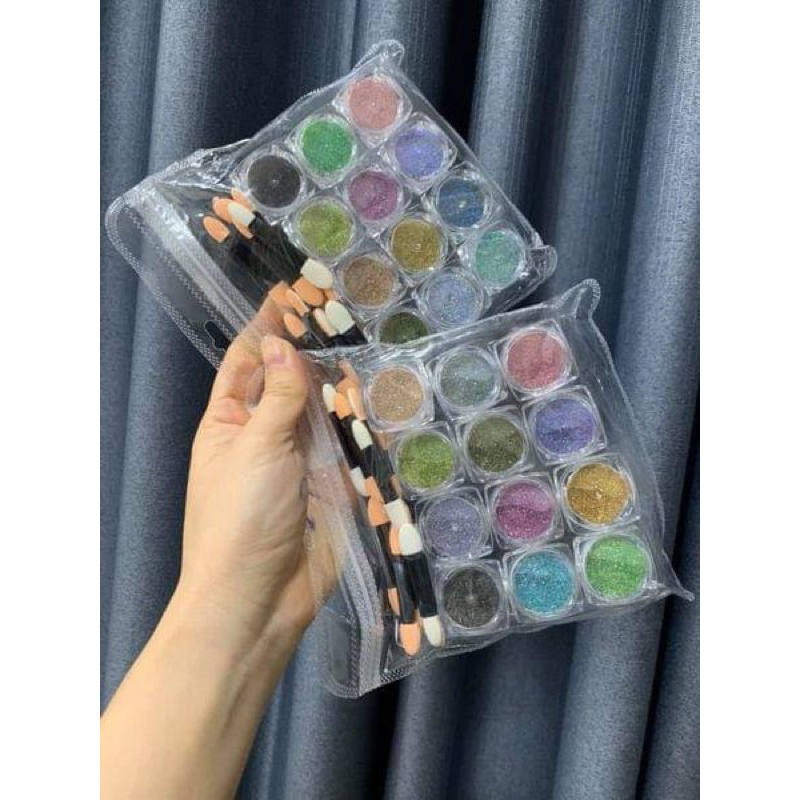 Set bột tráng gương nhũ cầu vồng