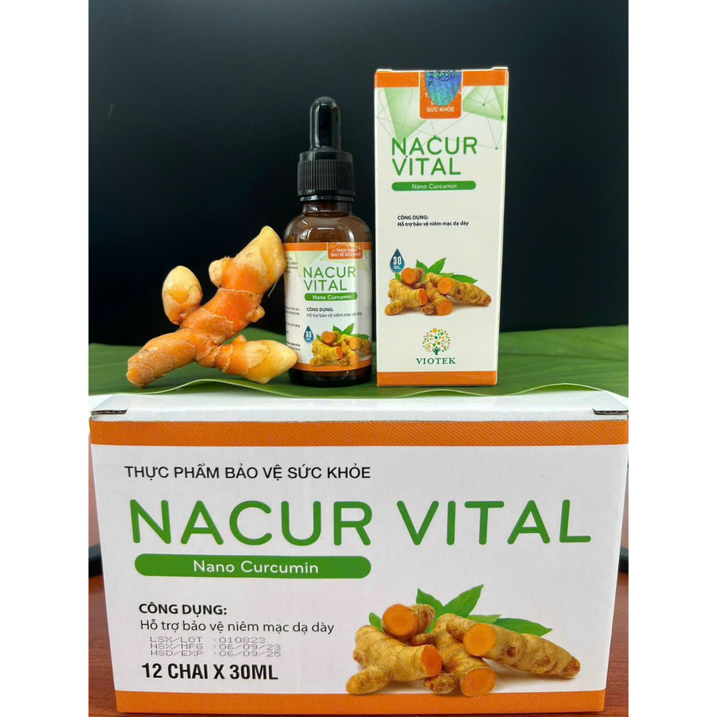TINH CHẤT NGHỆ NACUR VITAL COMBO 2 CHAI 30ML CÔNG NGHỆ NANO HÀNG CHÍNH HÃNG VIOTEK