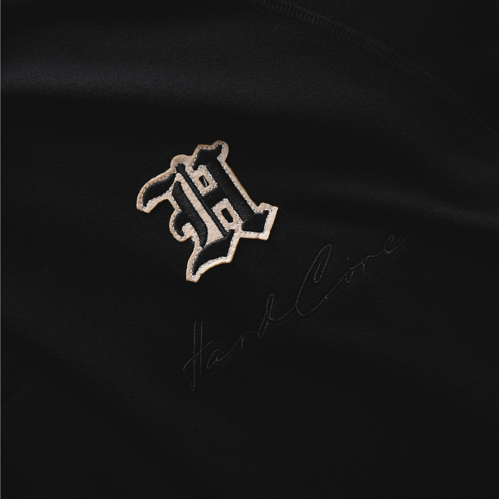 Big Men - Áo thun polo big size phối cổ, phối tay vải cá sấu thêu chữ H <135kg