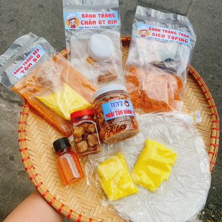 Thập cẩm 4 món combo phơi sương + muối tôm hành phi + sốt tắc + 100g bơ dẻo tôm bơ + chấm ớt rim + trộn siêu topping