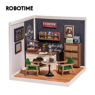  Robotime Nhà búp bê bằng Nhựa tự làm DIY.  | Rolife Super Creator Daily Inspiration Cafe DW001 