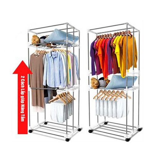 Tủ Sấy Quần Áo Sowun SW 869 - 3 Tầng Khung Gấp Gọn, Tích Hợp Làm Quạt Sưởi Phòng - Bảo Hành 12 Tháng Chính Hãng
