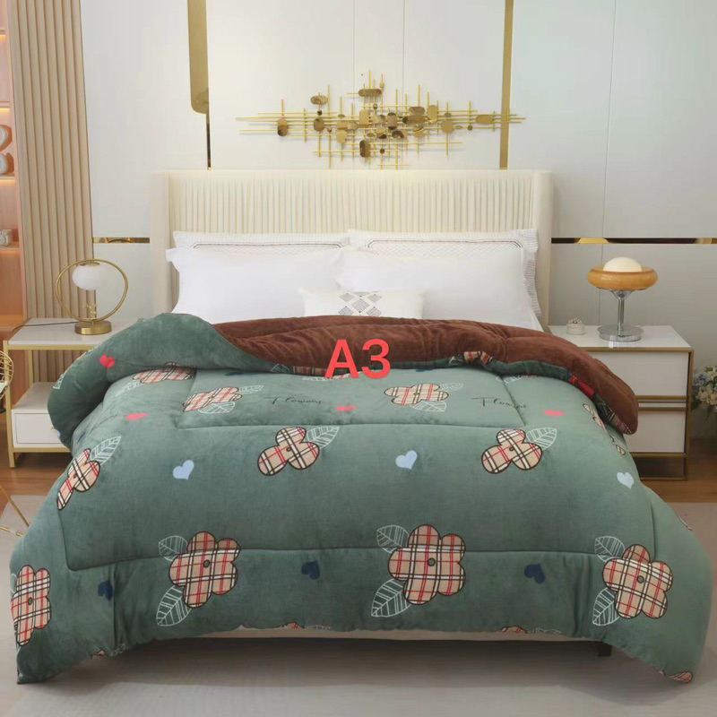 Chăn lông cừu mặt tuyết yuki queen IGUN BEDDING hàng nhập khẩu mềm mịn không rụng lông an toadn cho da