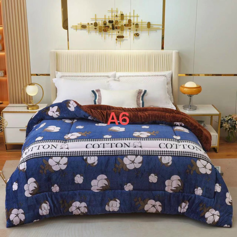 Chăn lông cừu mặt tuyết yuki queen IGUN BEDDING hàng nhập khẩu mềm mịn không rụng lông an toadn cho da