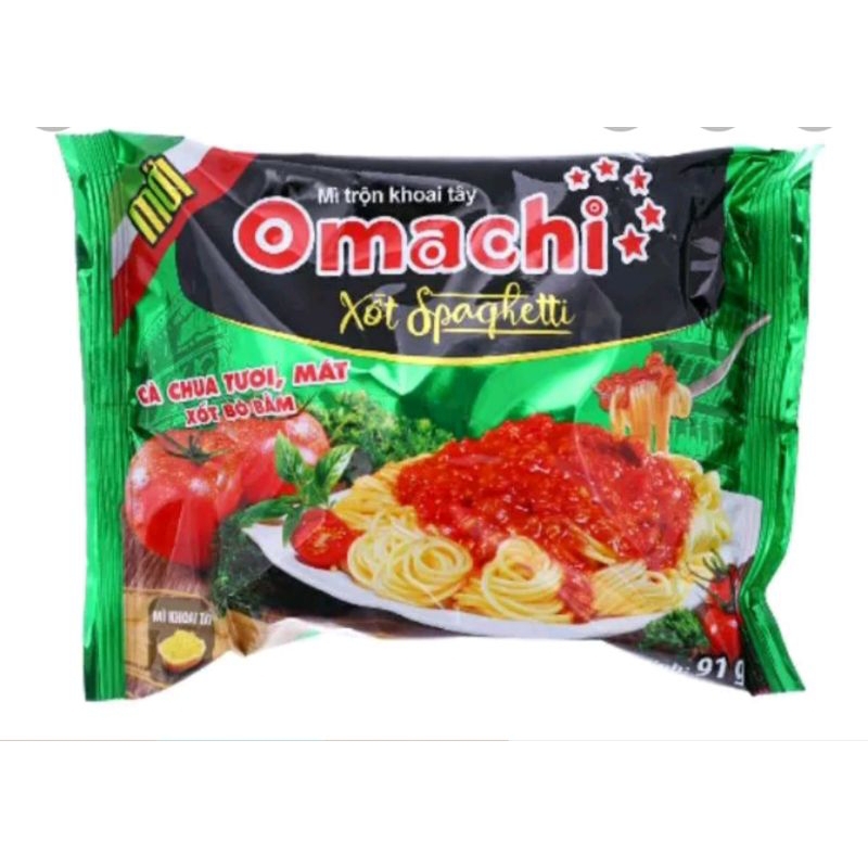 Bịch 5 gói mì omachi chộn sốt spaghettti gói 90g