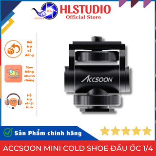 Accsoon mini cold shoe đầu ốc 1/4 -phụ kiện hỗ trợ quay phim chuyên nghiệp hl studio