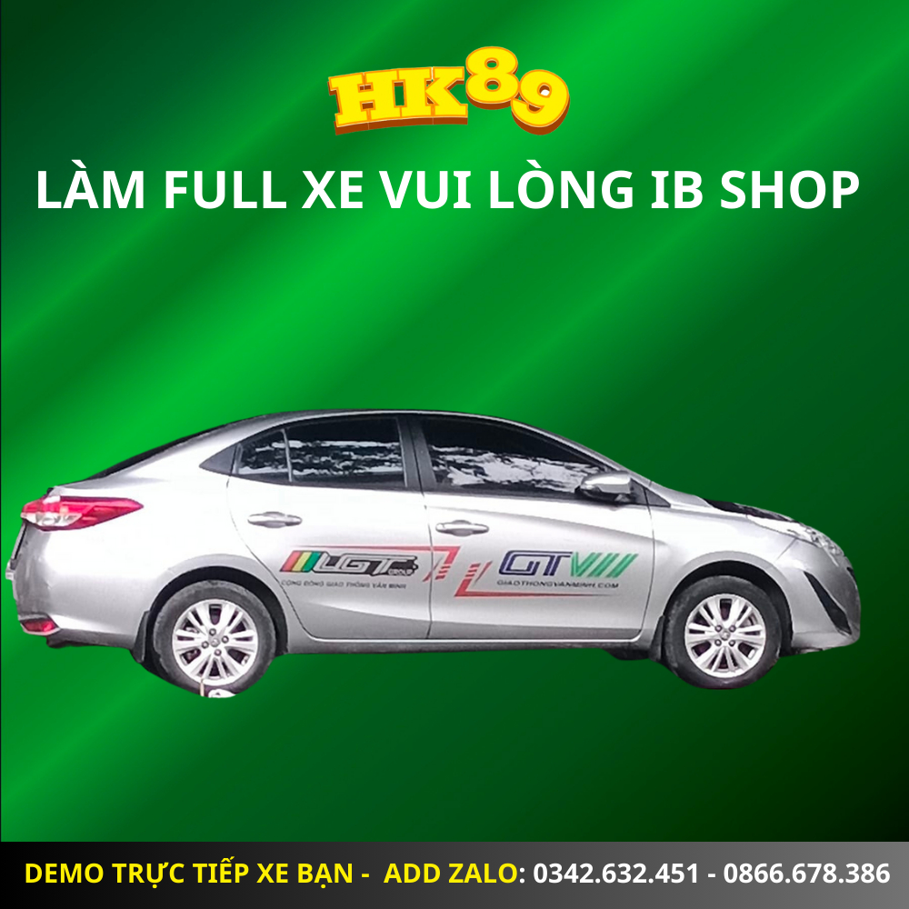 Tem xe Logo Hội Giao Thông Văn Minh  - Logo Hội GTVM