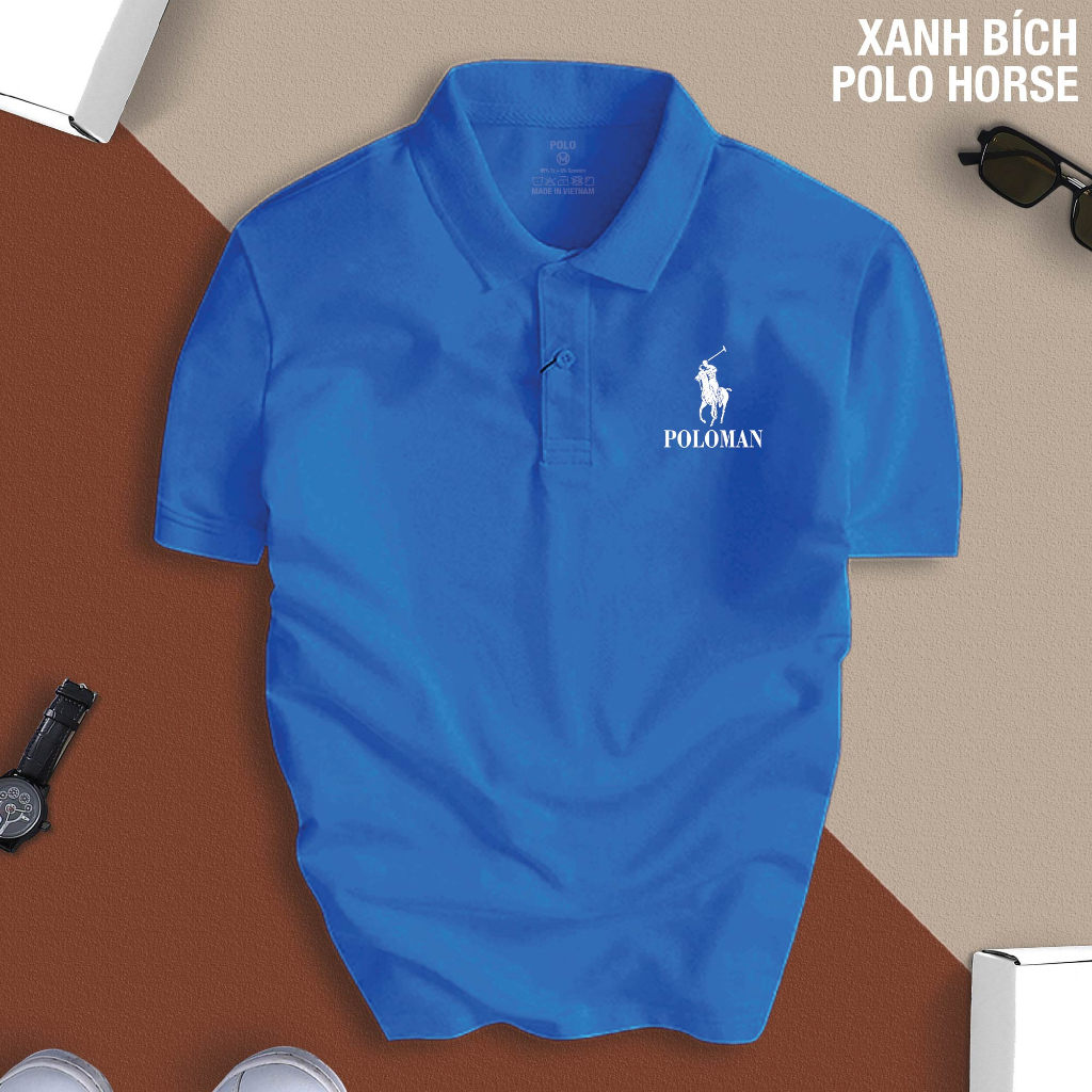 Áo thun POLO Nam POLOHORSE chất CVC cá sấu cao cấp, chuẩn form, thanh lịch