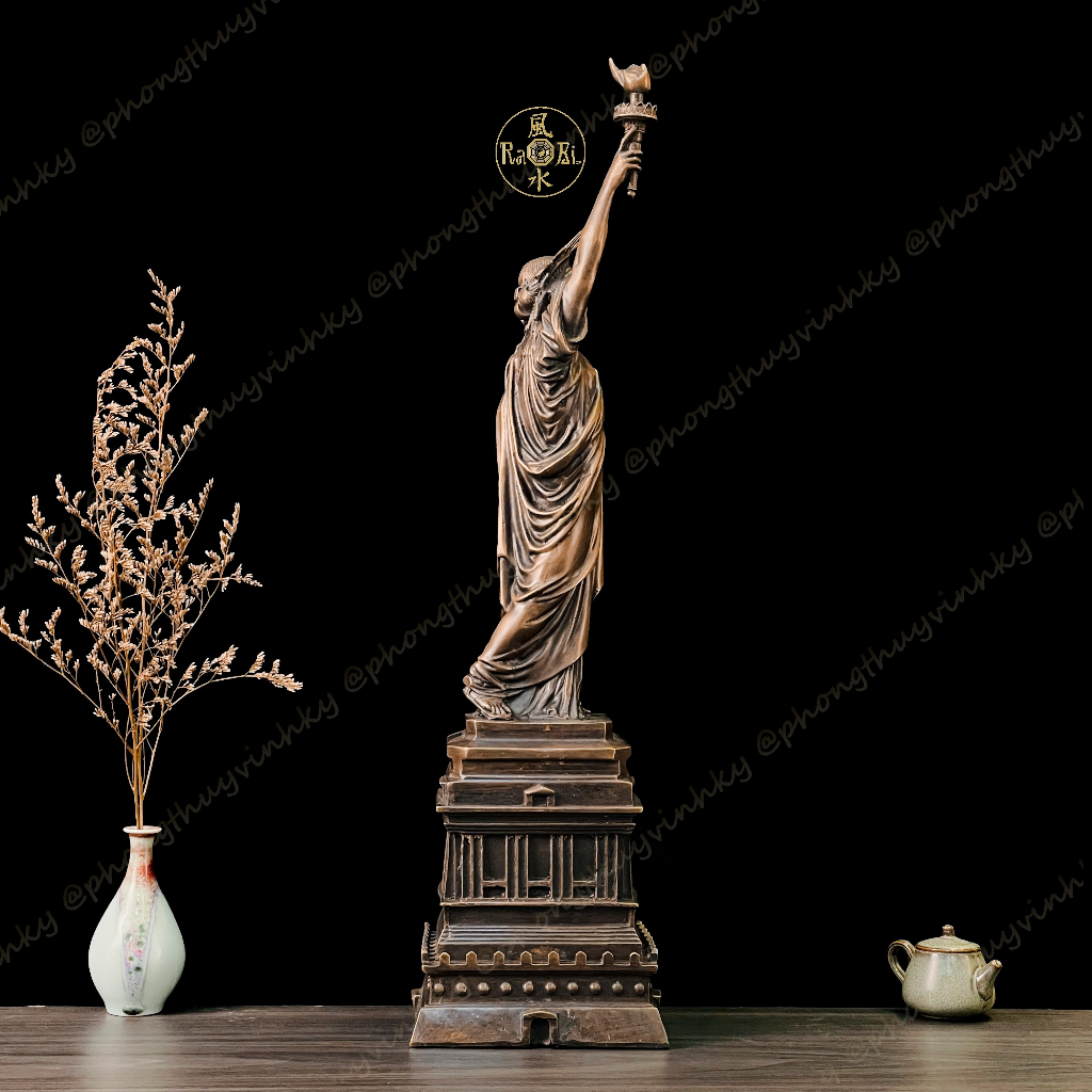 Nữ Thần Tự Do 50cm - Tượng Đồng Phong Thủy Trang Trí