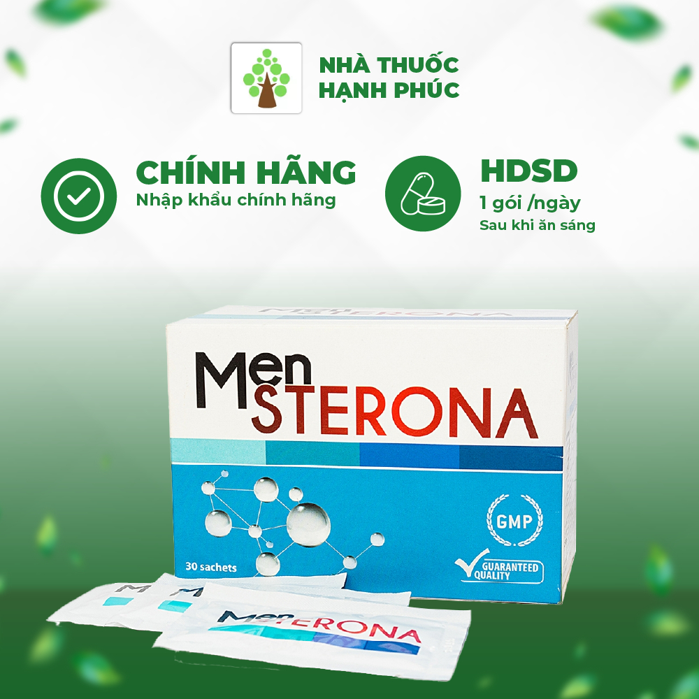 MENSTERONA  – CẢI THIỆN SINH LÝ NAM GIỚI, TĂNG KHẢ NĂNG SINH SẢN