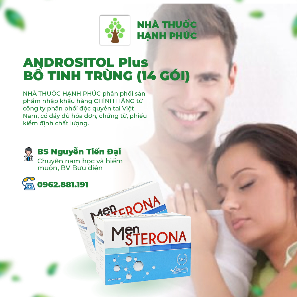 MENSTERONA  – CẢI THIỆN SINH LÝ NAM GIỚI, TĂNG KHẢ NĂNG SINH SẢN