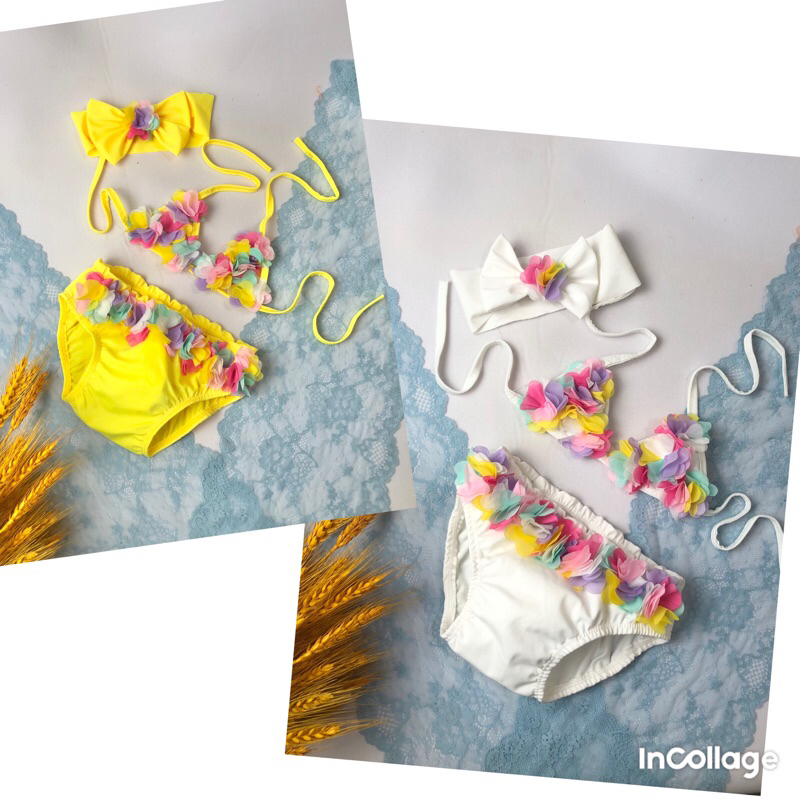Bikini 2 mảnh kết hoa cho bé