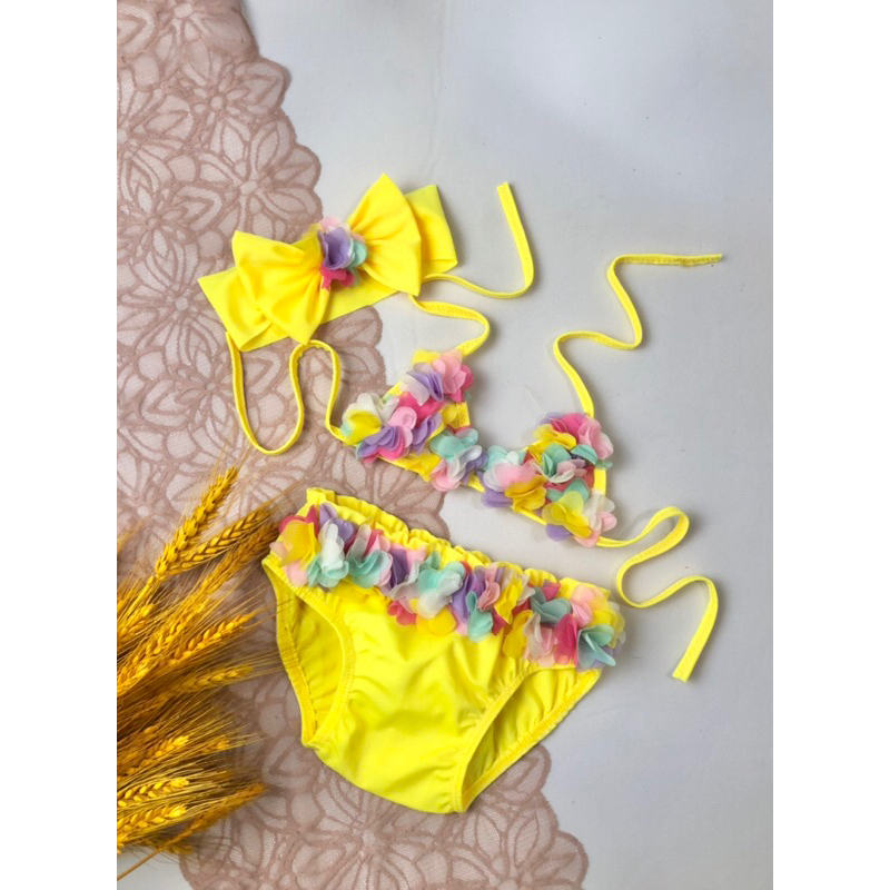 Bikini 2 mảnh kết hoa cho bé