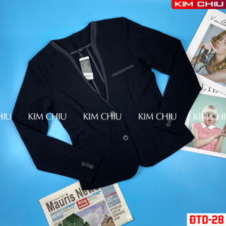  Áo Vest Nữ Công Sở Cao Cấp Kim Chiu Cổ Tròn Màu Đen Vải Tuyết Mưa Tay Dài Form Đẹp Từng Đường Kim Mũi Chỉ VTD-28 