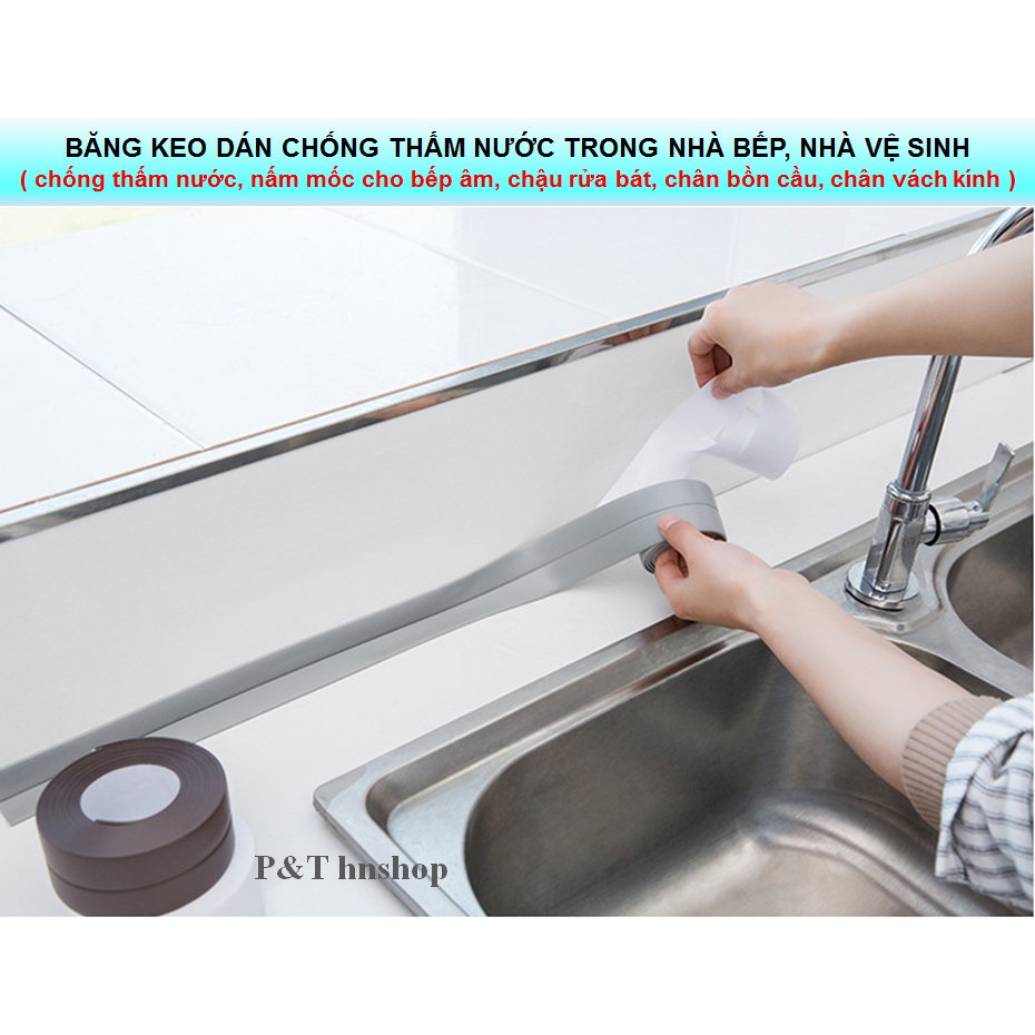 Băng keo dán chống thấm nước trong bếp, nhà vệ sinh 3.8 x 320cm