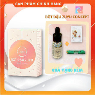 Bột Tăng Vòng 1 ZuYu - Bột Đậu ZuYu (Hộp 500 gram uống 1 tháng, Tặng kèm tinh dầu massage vòng 1)