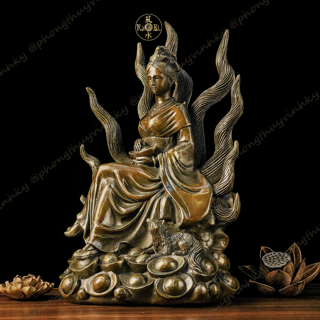 Cửu Vĩ Hồ Linh Tiên - Tượng Đồng Thờ Cúng