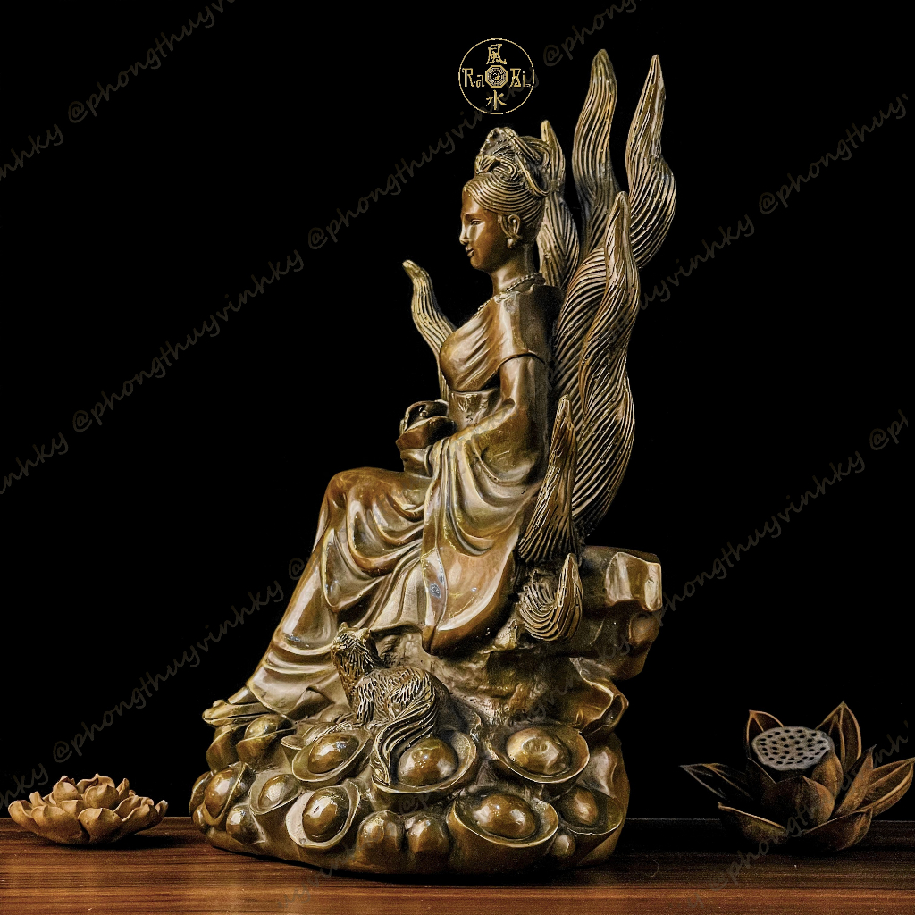 Cửu Vĩ Hồ Linh Tiên - Tượng Đồng Thờ Cúng