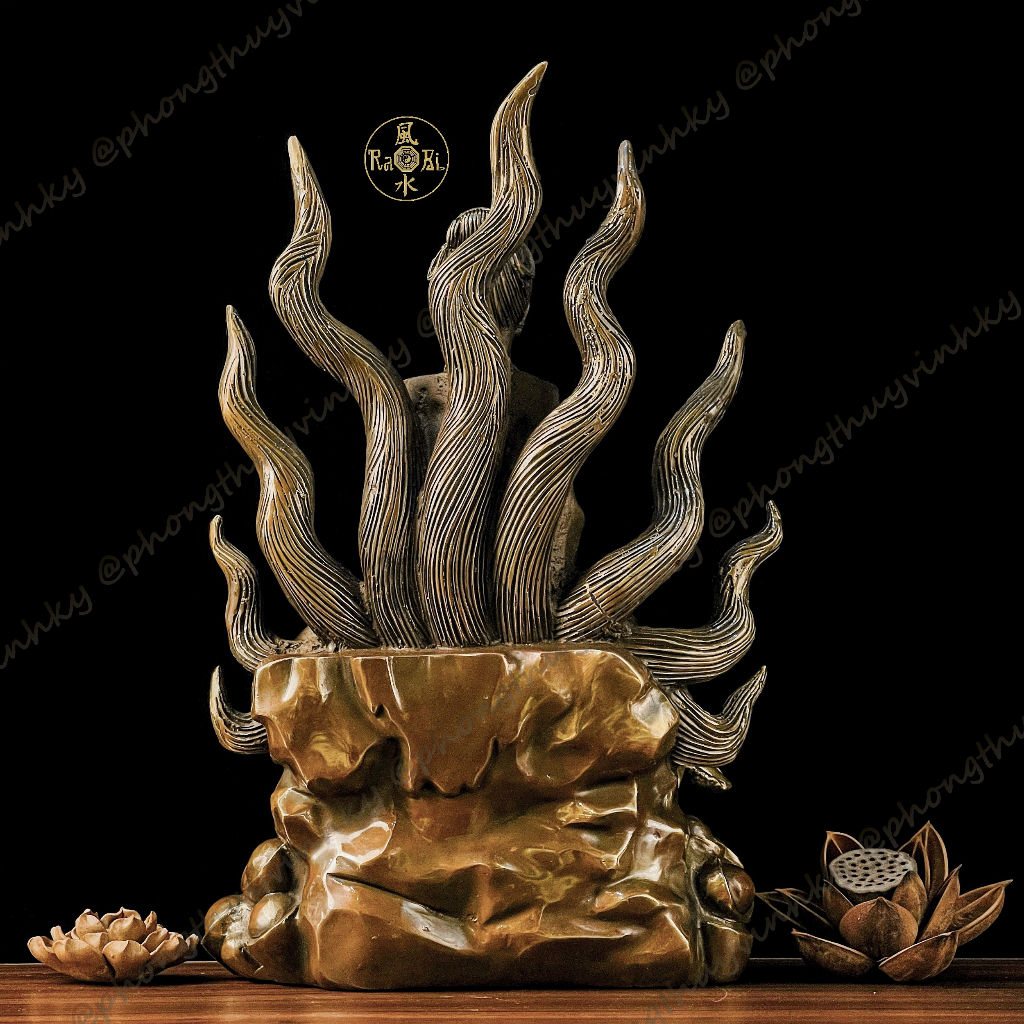 Cửu Vĩ Hồ Linh Tiên - Tượng Đồng Thờ Cúng
