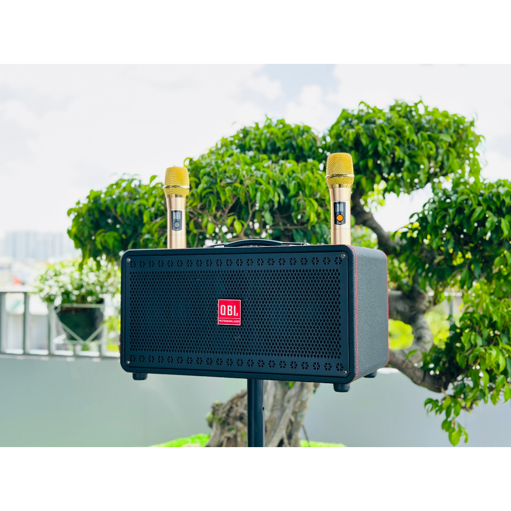 Loa Di Động Xách Tay QBL F26 Cao Cấp – 2 Bass đôi 16cm Công Suất 250W Chuyên Decor Loa Hút Ấm