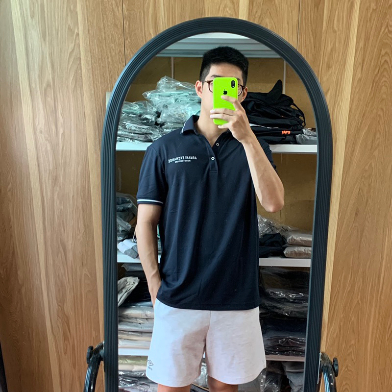 Áo phông nam cổ bẻ - polo Prinstar - Combo quần short xuất Hàn chất siêu đẹp