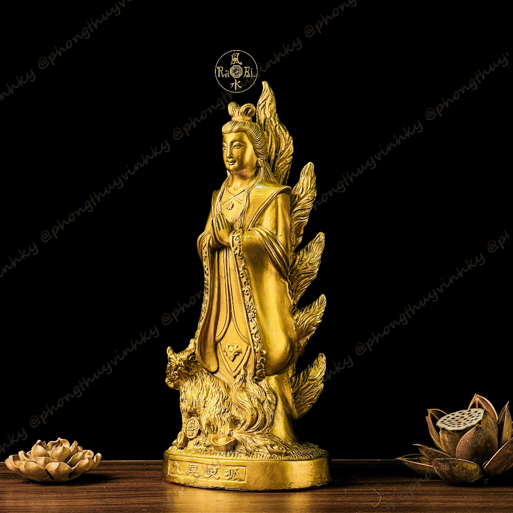Cửu Vĩ Hồ Linh Tiên - Tượng Đồng Thờ Cúng