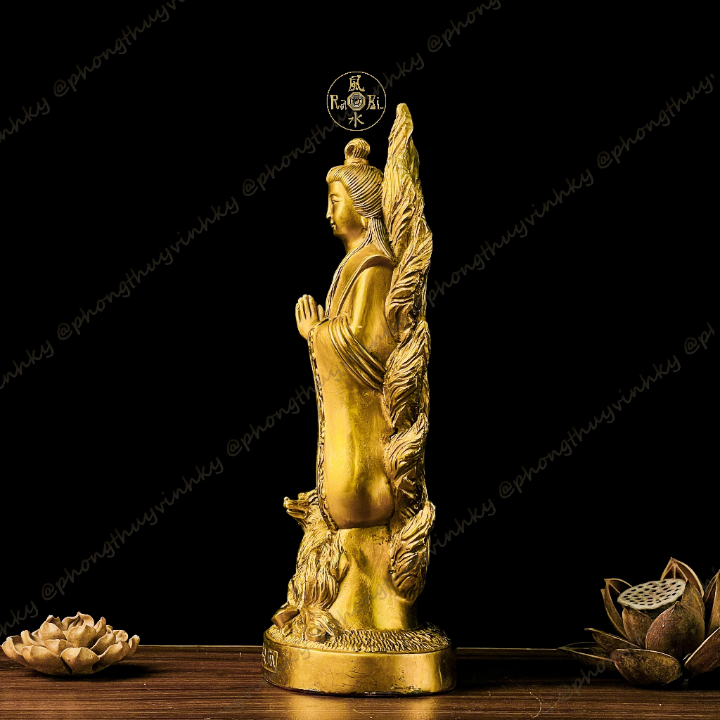 Cửu Vĩ Hồ Linh Tiên - Tượng Đồng Thờ Cúng