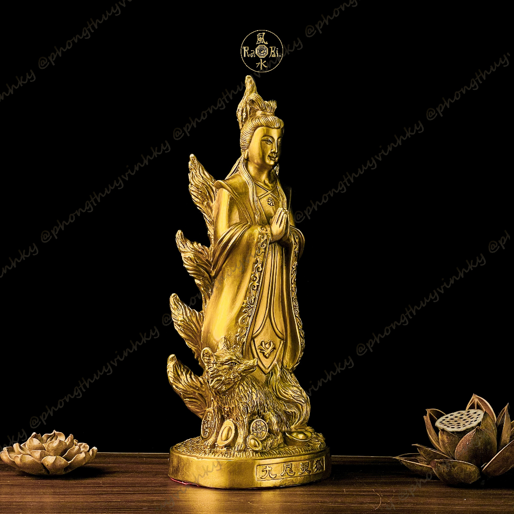 Cửu Vĩ Hồ Linh Tiên - Tượng Đồng Thờ Cúng
