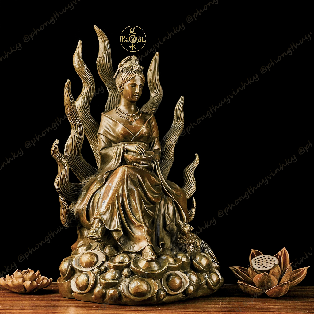 Cửu Vĩ Hồ Linh Tiên - Tượng Đồng Thờ Cúng