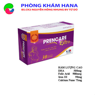 Vitamin tổng hợp cho bà bầu Prencare Extra 30 viên-Bổ sung sắt